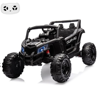 24V 2 Seater Ride on UTV Car for Big Kids,Electric Vehicle,Battery Powerd Electric Off-Road UTV Car w/Remote Control,2 * 200W Motor, Spring Suspension