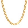 Steeltime Men's stainless steel 24" curb necklace chain, lobster clasp. Color Options: Silver, Gold - 2 of 4