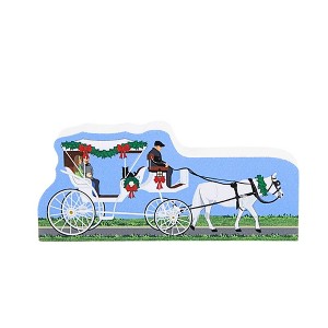 Cat's Meow Village 2.0 Inch Charleston Carriage Sleigh Ride Christmas Decorative Village , Charleston Christmas Series 2024 (1PC) - 1 of 3