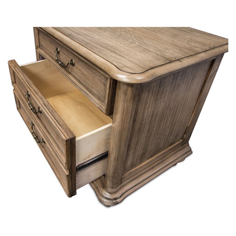 Nial&#160;3 Drawer Nail Nightstand Natural - HOMES: Inside + Out, 4 of 8