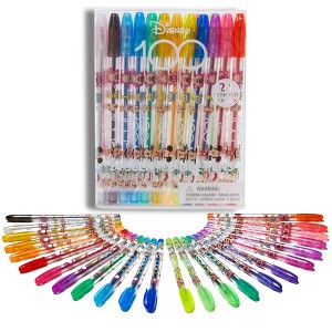 Disney 100 Scented Gel Pen Set for Kids, 24 Pack with Glitter Gel Pens, Cute Pens for Girls and Boys - 1 of 4