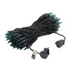 Novelty Lights 100 Light Incandescent Mini Christmas String Lights Black Wire 50 Feet - 3 of 4