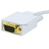 Monoprice Video Cable - 10 Feet - White | 28AWG Display Port to VGA Cable, Gold Plated Connectors - image 3 of 3