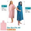 SUN CUBE Lightweight Surf Beach Towel Changing Robe with Hood, Quick Dry Microfiber Wetsuit with Pocket for Surfing Men Women - 3 of 4