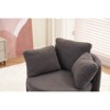 Swivel Accent Chair, 360°Swivel Barrel Chair with Storage, Upholstered Arm Chair with Cushion, Modern Round Chair for Living Room Bedroom - 2 of 4