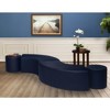 Regency,Logan Round Vinyl Ottoman (Set of 2) - 2 of 3