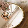 BEAUTYPEAK Beaded Round Wall Mirror Decorative Vanity Bathroom Mirror with Resin Frame - 4 of 4
