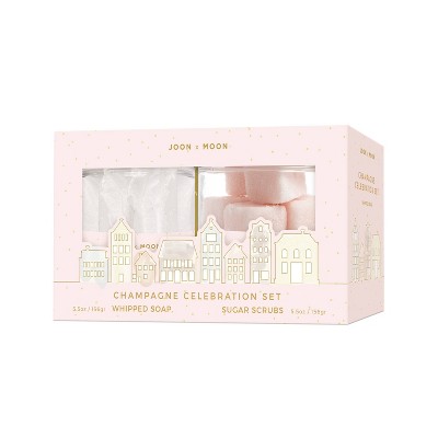 Joon X Moon Whipped Soap & Sugar Cube Gift Set - Champagne - 2pc