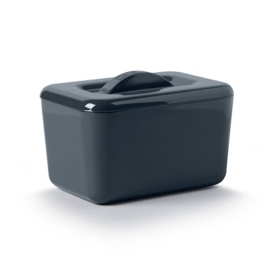 Zeal Melamine Double Walled Insulated Butter Dish Gray