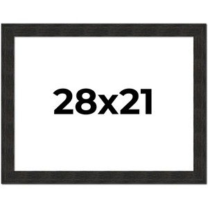 PosterPalooza | Contemporary Black Picture Frame - UV Acrylic, Backing Board, Hanging Hardware Included - 1 of 4