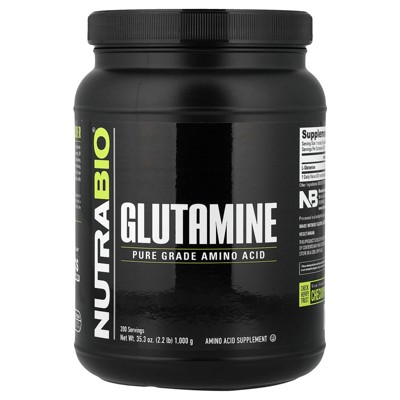 NutraBio Glutamine, Pure Grade Amino Acid, 2.2 lbs (1,000 g)