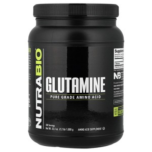 NutraBio Glutamine, Pure Grade Amino Acid, 2.2 lbs (1,000 g) - 1 of 4