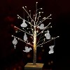 4E's Novelty Mini Glass Christmas Ornaments 1.5" (Set of 12), Ready To Hang Small Clear Glass Ornaments for Mini Tree Decor, Crystal Glass Ornaments - 2 of 3