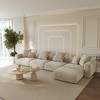 Modular Sectional Sofa Couch,Corduroy Couches with 6 Pillows for Living Room,Cushion Covers Removable& Washable - 3 of 4