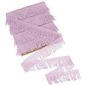 Unique Bargains Polyester Boho Durable Multipurpose Curtain Fringe Trim 2.4 Inch 1 Pc - 1 of 4