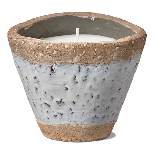 tagltd Laguna Rustic Rim Unscented Citronella Terra Cotta Pot 6.1L x 6.1W x 4.9H 10 oz. Burn Time 10 Hours. - 1 of 2