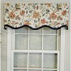 RLF Home 3" Rod Pocket High Quality Fabric Giana Ruffled Provance Valance for Windows 50" x 15" Americana - 2 of 4