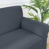 Home Mart Goods Charcoal Grey 3-Piece Set 4-Way Stretch Slipcover Sofa Loveseat & Armchair Cover Protector - 4 of 4