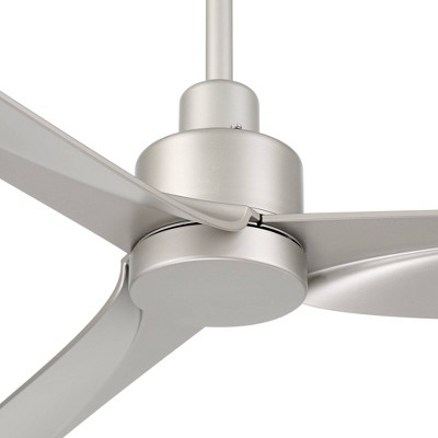 Sailplane 60" Silver Modern Industrial Ceiling Fan with Remote
