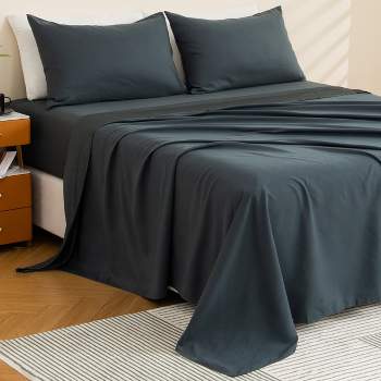 Alpine Swiss 4 Piece Microfiber Bed Sheet Set King Queen Super Soft Hotel Luxury Bedding Pillowcases Sheets 16 inch Deep Pocket