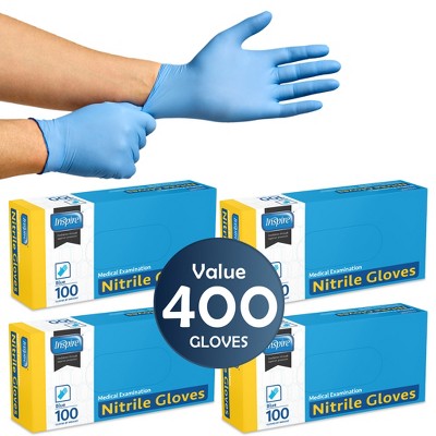 Inspire Nitrile Exam Gloves | THE ORIGINAL Quality Stretch Nitrile | 4.5 Gloves Disposable Latex Free Medical EMT