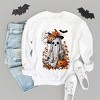 Simply Sage Market Women's Graphic Sweatshirt Floral Halloween Ghost - 3 of 4