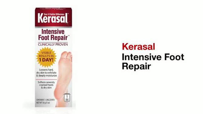 Kerasal Intensive Foot Repair Ointment - 1oz, 2 of 11, play video