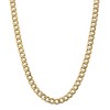 Black Bow Jewelry Men's 8mm, 14k Yellow Gold, Hollow Curb Link Chain Necklace - 3 of 4
