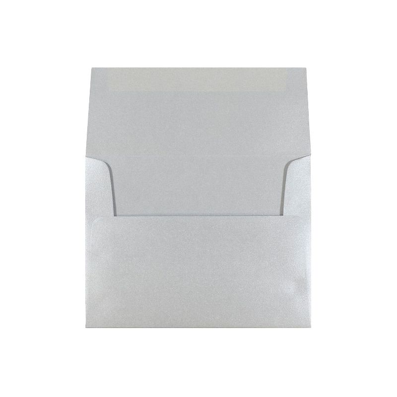 JAM Paper A2 Metallic Invitation Envelopes 4.375 x 5.75 Stardream Silver GCST609, 4 of 5