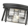 Cape Harbor 2-Light Flushmount Ceiling Light - Bronze Steel, Dimmable, Damp Rated, 12" - 3 of 4