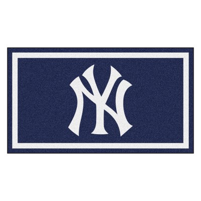 MLB New York Yankees 3'x5' Plush Area Rug - Navy