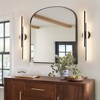 Rennnsan Eirenna 32" H Hardwired Liner Industrial LED Dimmable Wall Sconce in Black - 4 of 4