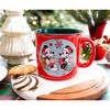 Silver Buffalo Disney Minnie and Mickey Mouse Cozy Christmas Camper Mug | Holds 20 Ounces - 3 of 4
