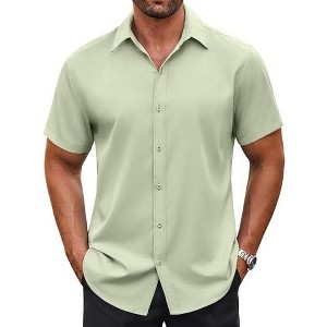mens light green dress shirt Magic Mint Men's Our clothes are designed from scratch for shorter men 58 and under. mens dress shirts long sleeve
