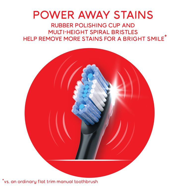 Colgate Optic White Pro Series Sonic Battery Powered Toothbrush - Black, 4 of 10