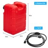 Portable Marine Gas Can, Large Capacity Boat Fuel Tank, With Line, I-Shaped Handle, Red - 2 of 4