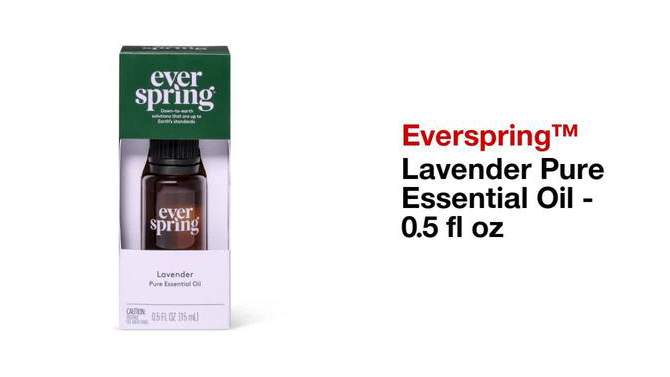 Lavender Pure Essential Oil - 0.5 floz - Everspring&#8482;, 2 of 5, play video