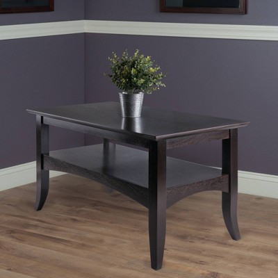 Winsome Camden Transitional Rectangular Coffee Table in Rich Brown