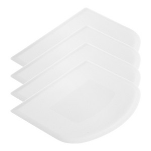 Unique Bargains Kitchen Flexible Plastic Baking Cake Scraper Dough Cutter 4.65x3.7 Inch - 1 of 4