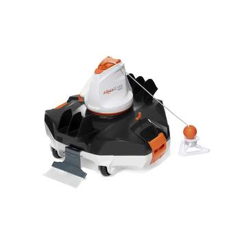 Blue Ground Pool Flowclear Target Vacuum Aquadrift Bestway 3 Automatic Adjustable With Swimming Settings, And Multidirectional Wheels Cleaner : Above