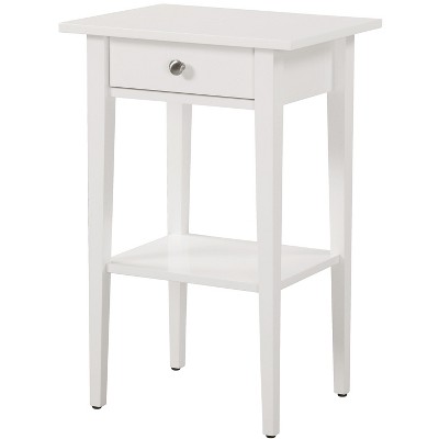 NicBex Nightstand with Storage Drawer Contemporary Side Table with Open Storage Shelf for Bedroom,Living Room