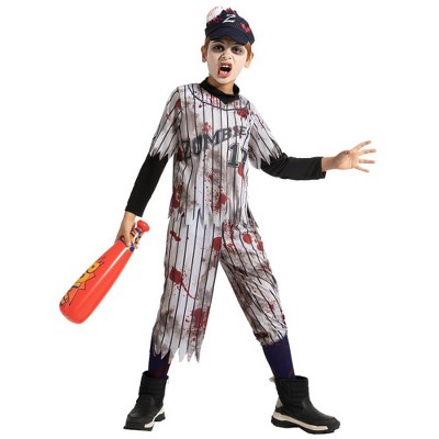 SYNCFUN Kids' Halloween Costume Zombie Costume for Boys Kids Halloween Dress Up Party - Large (10-12yrs)