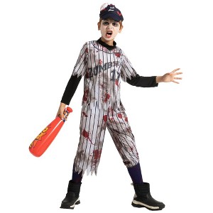 Joyfy Kids' Halloween Costume Zombie Costume for Boys Kids Halloween Dress Up Cosplay Party - Small (5–7yrs) - 1 of 4