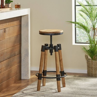 Christopher Knight Home Bar Stools, Muireall Fabric Swivel Counter Stools