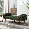 Chaise Lounge Sofa,Two-Armed Chaise Lounge With Button Tufting And Waffle Stitching,Chaise Lounge In Living Room-Cuddlewood - 2 of 4