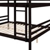 Dsvimoy Bed Solid Wood Bunk Bed with Safety Guardrails and Strong Support System for Kids Room, Black, 78.35"*59.06"*61.81" - 4 of 4