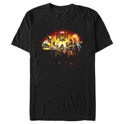 Men's Marvel Midnight Light T-shirt - Black - Large : Target