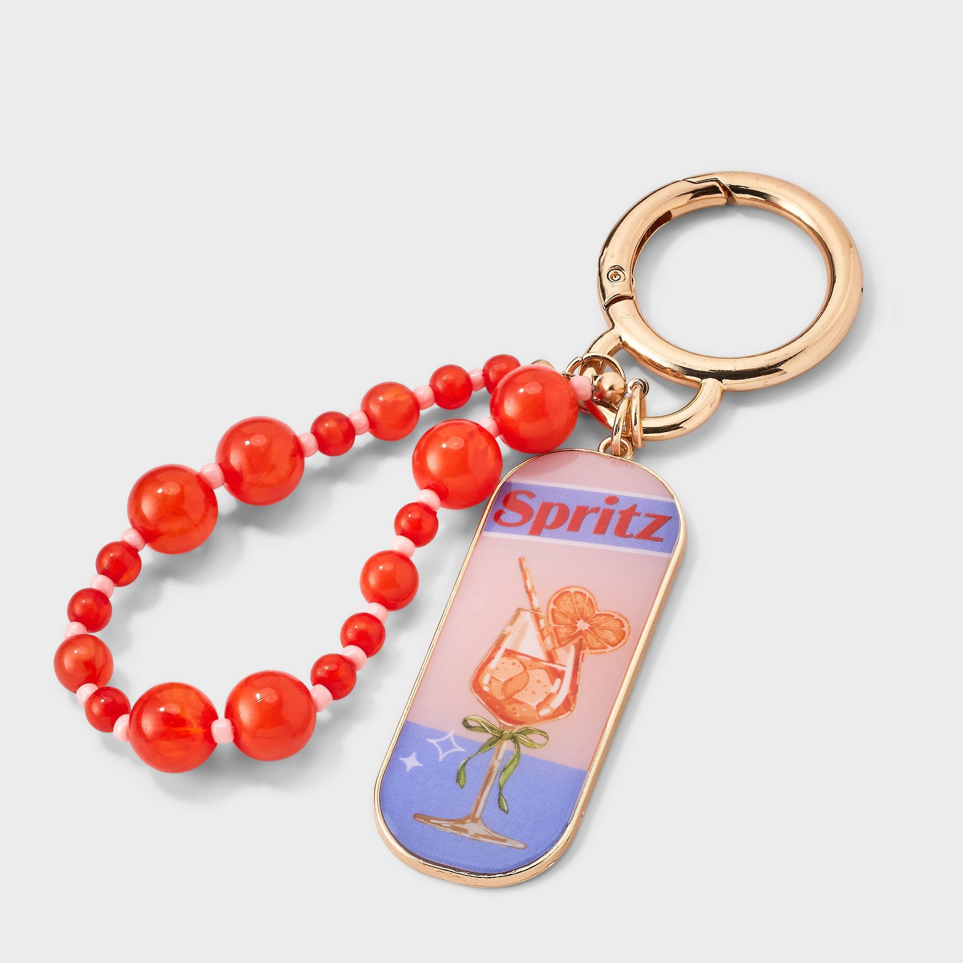 Spritz Tag & Beaded Bag Charm - A New Day™ Multi