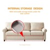 NicBex 82.68 Inch Linen Storage 3-Seat Upholstered Sofa for Living Room,Small Space,Office,Apartment - 4 of 4