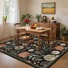 Floral Washable Area Rug, Large Non-Slip Living Room Carpet, Ultra Soft Stain-Resistant Indoor Rug for Bedroom or Dining Room - 3 of 4
